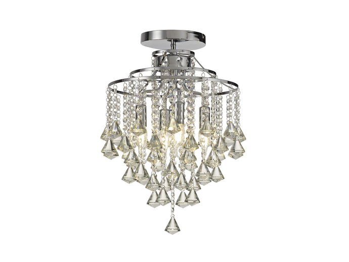 Diyas IL30770 Inina Ceiling 4 Light Polished Chrome/Crystal - 38133