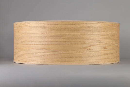 C-Lighting John Round, 600 x 210mm Wood Effect Shade, Light Oak/White Laminate - 29121