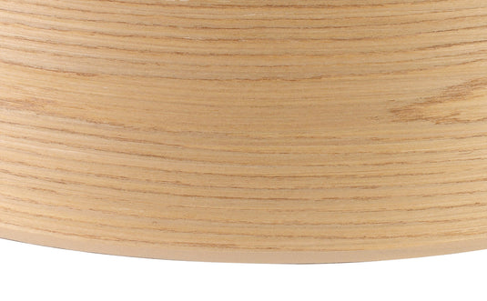 C-Lighting John Round, 600 x 210mm Wood Effect Shade, Light Oak/White Laminate - 29121
