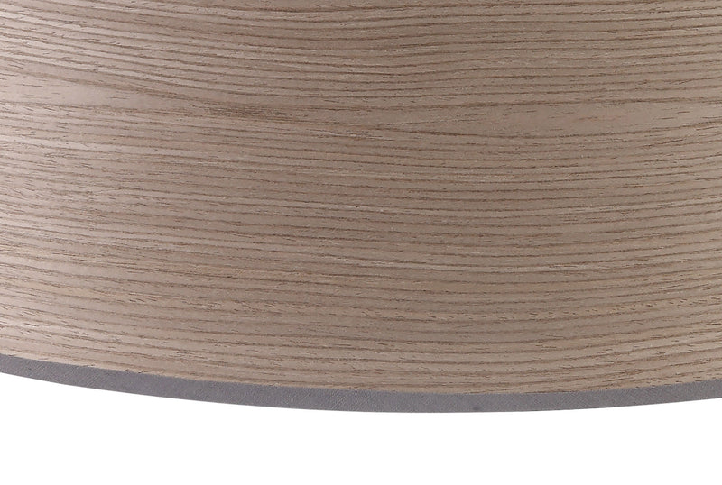 Load image into Gallery viewer, C-Lighting John Round, 600 x 210mm Wood Effect Shade, Grey Oak/White Laminate - 29123
