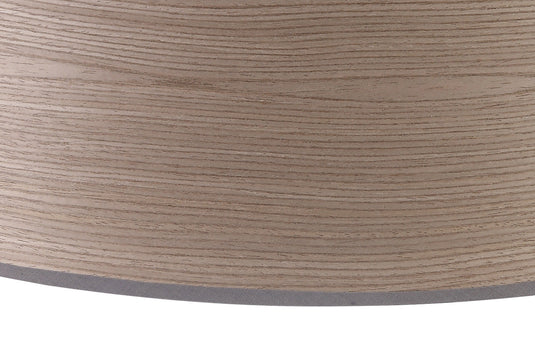 C-Lighting John Round, 600 x 210mm Wood Effect Shade, Grey Oak/White Laminate - 29123