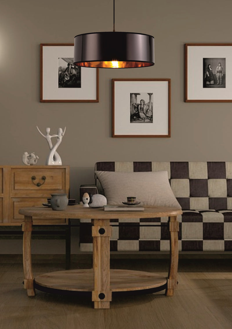 Load image into Gallery viewer, C-Lighting John Round, 450 x 150mm Shade, Gold/Black - 29125
