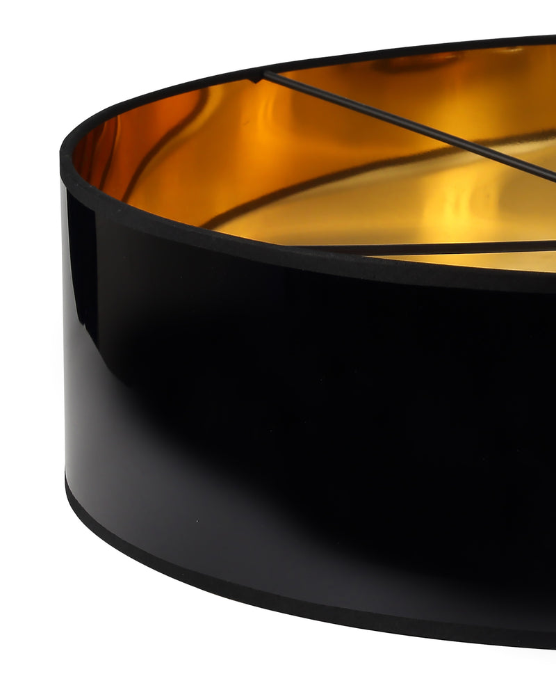 Load image into Gallery viewer, C-Lighting John Round, 600 x 150mm Shade, Gold/Black - 29126
