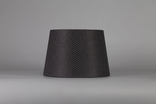 C-Lighting John Round, 240/300 x 200mm Fabric Shade, Charcoal Grey/White Laminate - 29127