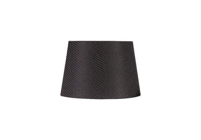 C-Lighting John Round, 240/300 x 200mm Fabric Shade, Charcoal Grey/White Laminate - 29127