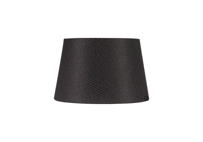 C-Lighting John Round, 280/350 x 220mm Fabric Shade, Charcoal Grey/White Laminate - 29128