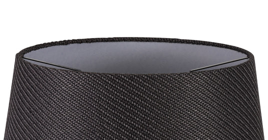 C-Lighting John Round, 280/350 x 220mm Fabric Shade, Charcoal Grey/White Laminate - 29128