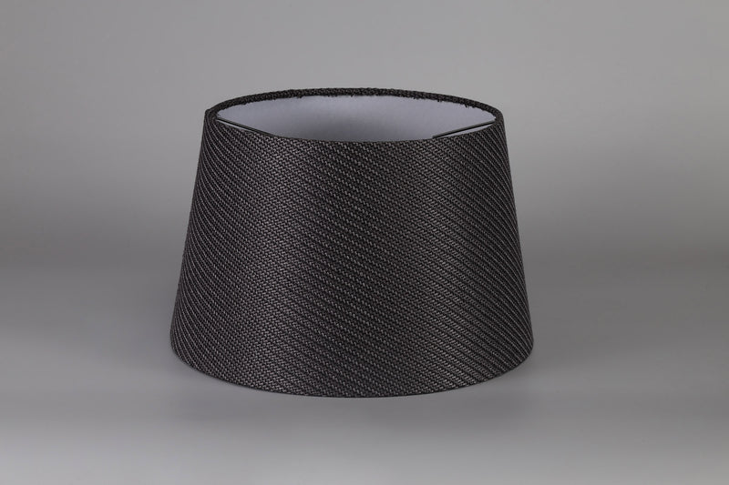 Load image into Gallery viewer, C-Lighting John Round, 280/350 x 220mm Fabric Shade, Charcoal Grey/White Laminate - 29128
