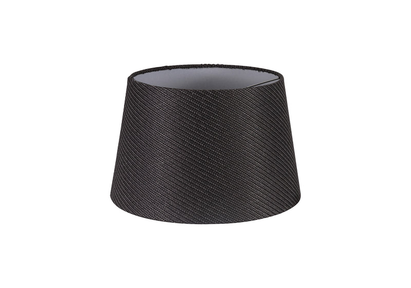 Load image into Gallery viewer, C-Lighting John Round, 280/350 x 220mm Fabric Shade, Charcoal Grey/White Laminate - 29128
