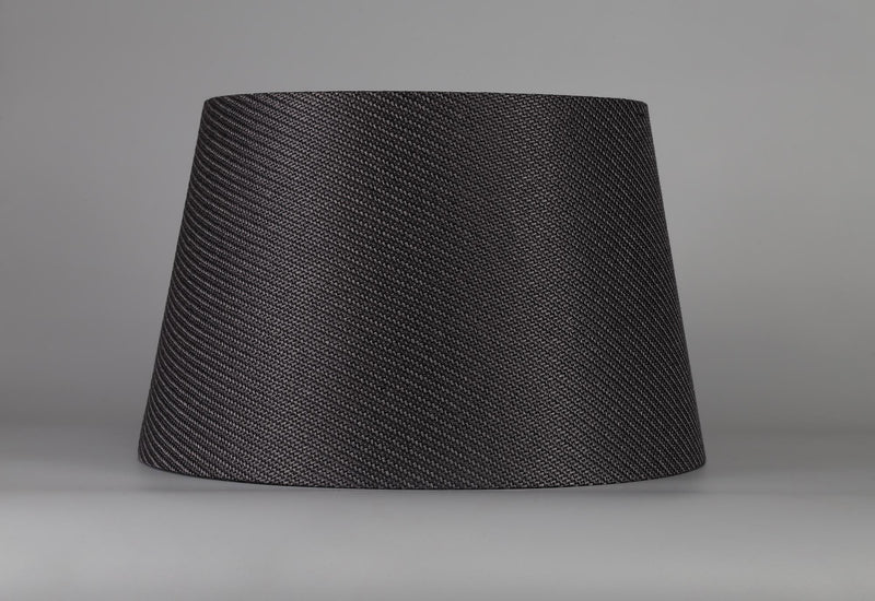 Load image into Gallery viewer, C-Lighting John Round, 350/450 x 280mm Fabric Shade, Charcoal Grey/White Laminate - 29130
