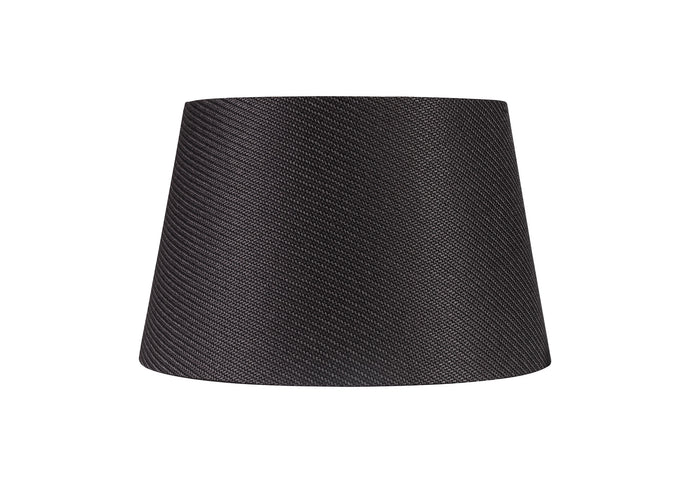 C-Lighting John Round, 350/450 x 280mm Fabric Shade, Charcoal Grey/White Laminate - 29130