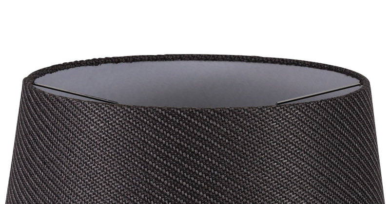 Load image into Gallery viewer, C-Lighting John Round, 350/450 x 280mm Fabric Shade, Charcoal Grey/White Laminate - 29130
