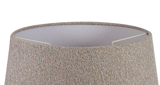 C-Lighting John Round, 320/400 x 260mm Fabric Shade, Multi/White Laminate - 29133