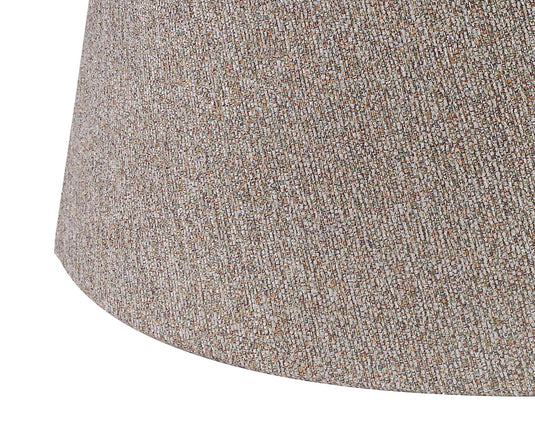 C-Lighting John Round, 320/400 x 260mm Fabric Shade, Multi/White Laminate - 29133