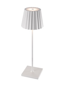 Mantra M6481 K2 Table Lamp, 2.2W LED, 3000K, 188lm, IP54, USB Charging Cable Included, White, 3yrs Warranty