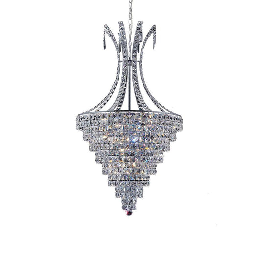 Diyas IL30019 Kanya Pendant 8 Light Polished Chrome/Crystal - 37885