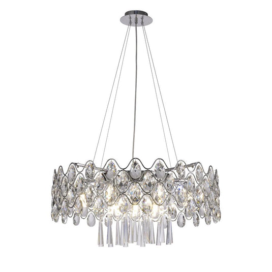 Diyas IL31062 Kenzie Pendant 16 G9 Light Polished Chrome/Crystal - 38254