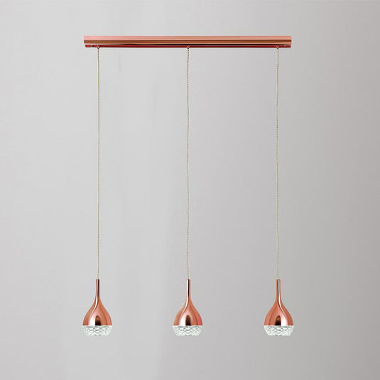 Mantra M5166 Khalifa Pendant 3 Light GU10 Line Copper