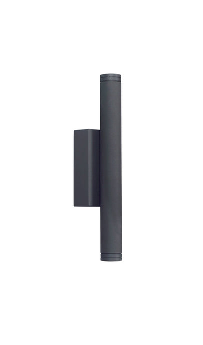 C-Lighting Kiln down Wall Lamp, 2 x 3W LED, 3000K, 300lm, IP54, Dark Grey, 3yrs Warranty - 29072