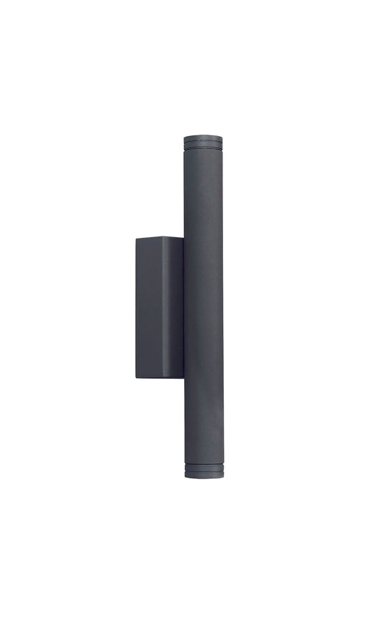 C-Lighting Kiln down Wall Lamp, 2 x 3W LED, 3000K, 300lm, IP54, Dark Grey, 3yrs Warranty - 29072
