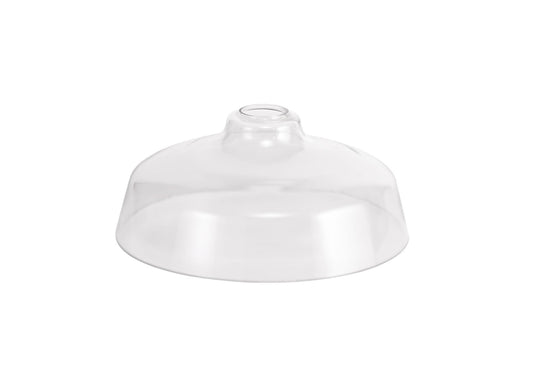 C-Lighting Kirby Flat Round 30cm Clear Glass Lampshade - 29337