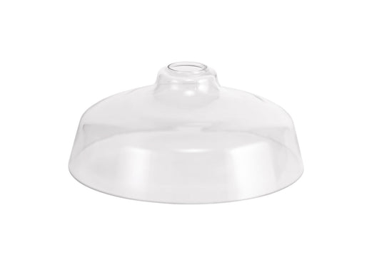 C-Lighting Kirby Flat Round 38cm Clear Glass Lampshade - 29338
