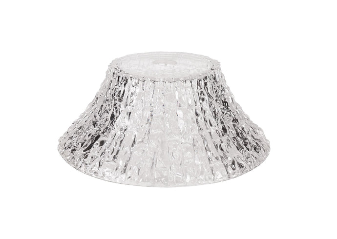 C-Lighting Kirby Round 38cm Patterned Clear Glass Lampshade - 29339