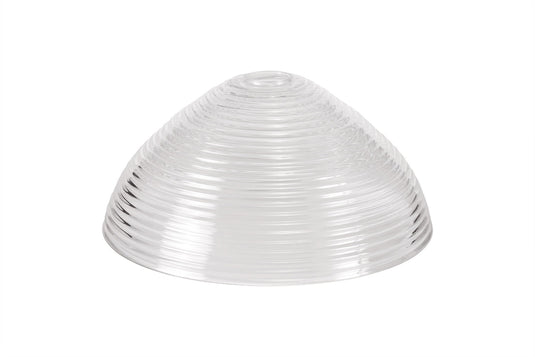 C-Lighting Kirby Round 33.5cm Prismatic Effect Clear Glass Lampshade - 29359