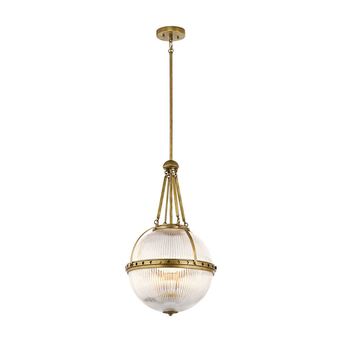 Kichler KL-ASTER-P-NBR Aster 3 Light Pendant - Natural Brass