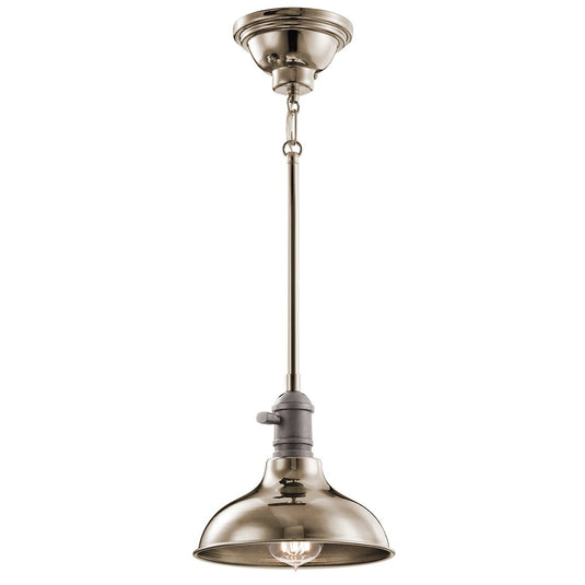 Kichler KL-COBSON-MP-PN Cobson 1 Light Mini Pendant - Polished Nickel