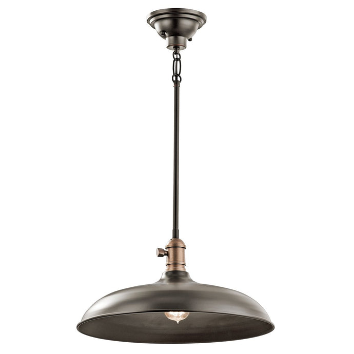 Kichler KL-COBSON-P-OZ Cobson 1 Light Pendant/Semi Flush - Olde Bronze