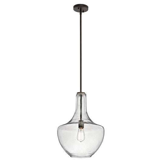 Kichler KL-EVERLY-P-M-OZ Everly 1 Light Medium Pendant - Olde Bronze