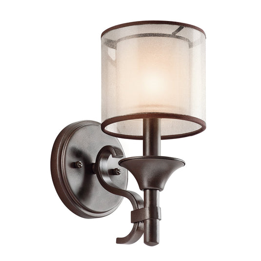 Kichler KL-LACEY1-MB Lacey 1 Light Wall Light - Mission Bronze