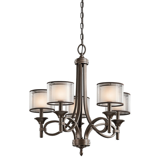 Kichler KL-LACEY5-MB Lacey 5 Light Chandelier - Mission Bronze