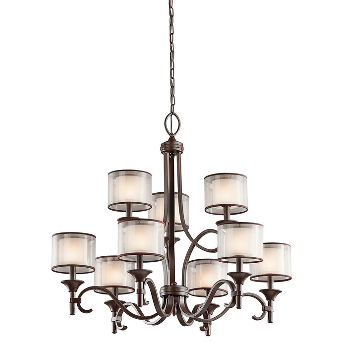 Kichler KL-LACEY9-MB Lacey 9 Light Chandelier - Mission Bronze