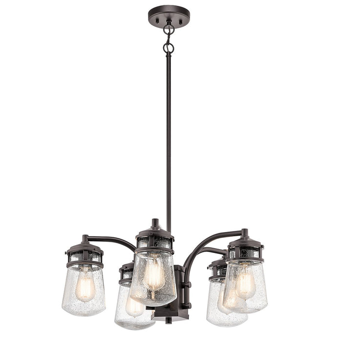 Kichler KL-LYNDON-5P-AZ Lyndon 5 Light Outdoor Chandelier - Architectural Bronze