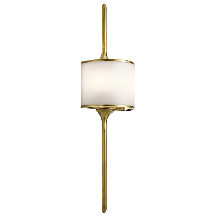 Kichler KL-MONA-L-NBR Mona 2 Light Wall Light - Natural Brass