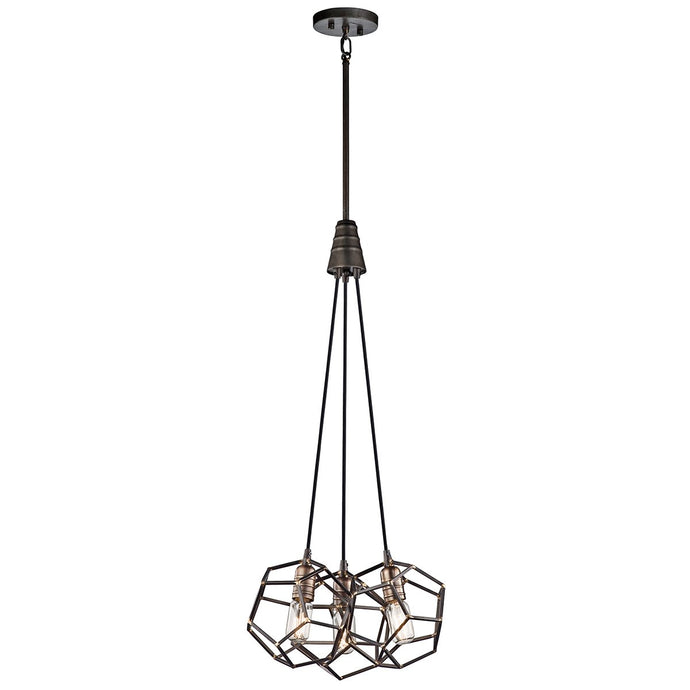 Kichler KL-ROCKLYN3-RS Rocklyn 3 Light Chandelier