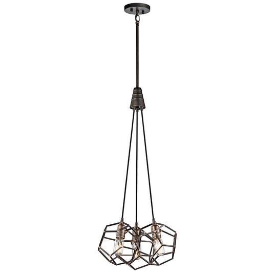 Kichler KL-ROCKLYN3-RS Rocklyn 3 Light Chandelier