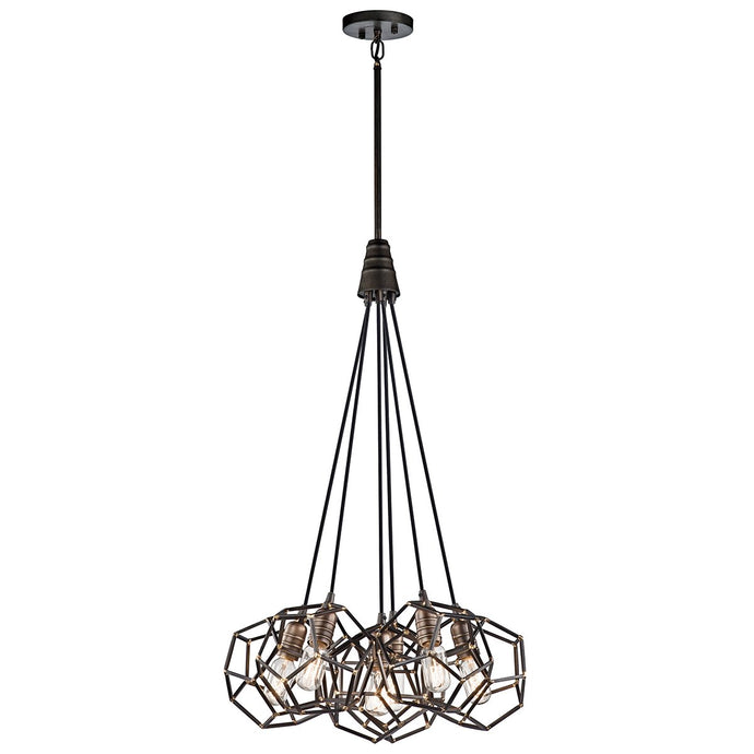 Kichler KL-ROCKLYN6-RS Rocklyn 6 Light Chandelier