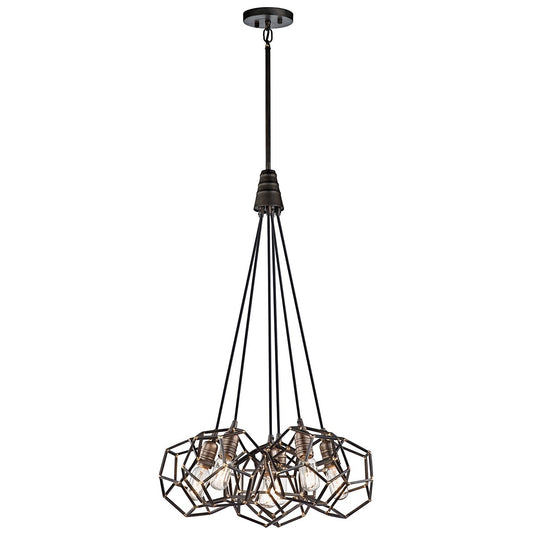 Kichler KL-ROCKLYN6-RS Rocklyn 6 Light Chandelier