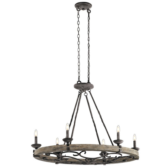 Kichler KL-TAULBEE-6ISLE Taulbee 6 Light Oval Chandelier