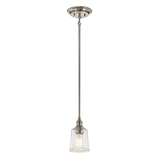 Kichler KL-WAVERLY-MP-CLP Waverly 1 Light Mini Pendant - Classic Pewter