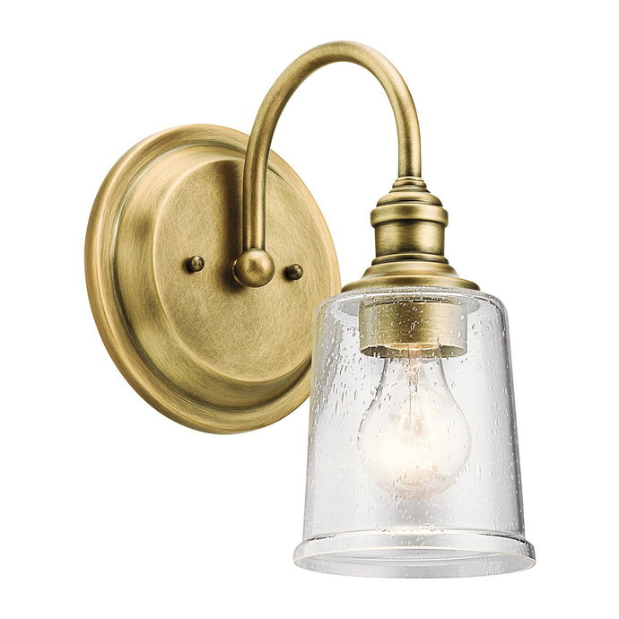 Kichler KL-WAVERLY1-NBR Waverly 1 Light Wall Light - Natural Brass