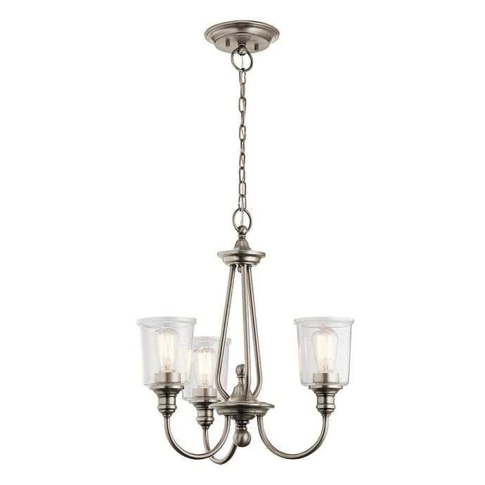 Kichler KL-WAVERLY3-CLP Waverly 3 Light Chandelier - Classic Pewter