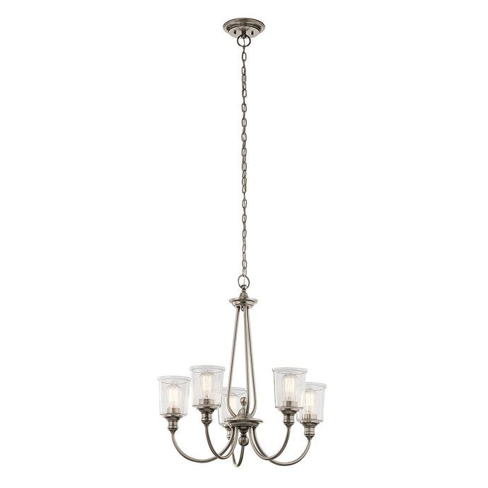 Kichler KL-WAVERLY5-CLP Waverly 5 Light Chandelier - Classic Pewter