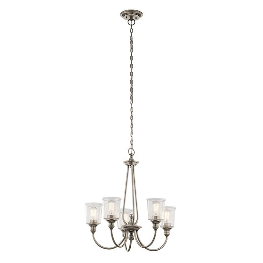 Kichler KL-WAVERLY5-CLP Waverly 5 Light Chandelier - Classic Pewter