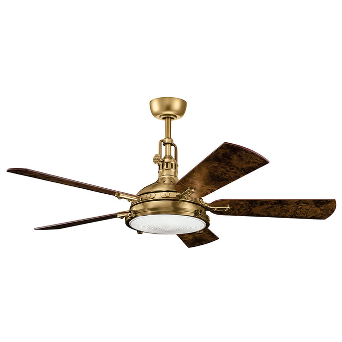 Kichler Lighting Hatteras Bay - 56in / 142cm Fan - Burnished Antique Brass - 43793