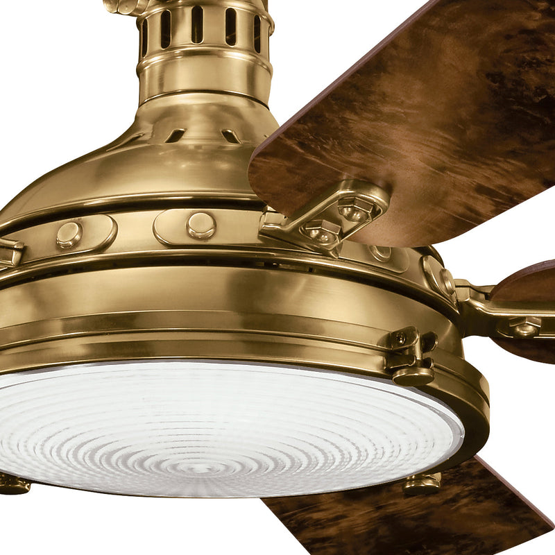 Load image into Gallery viewer, Kichler Lighting Hatteras Bay - 56in / 142cm Fan - Burnished Antique Brass - 43793

