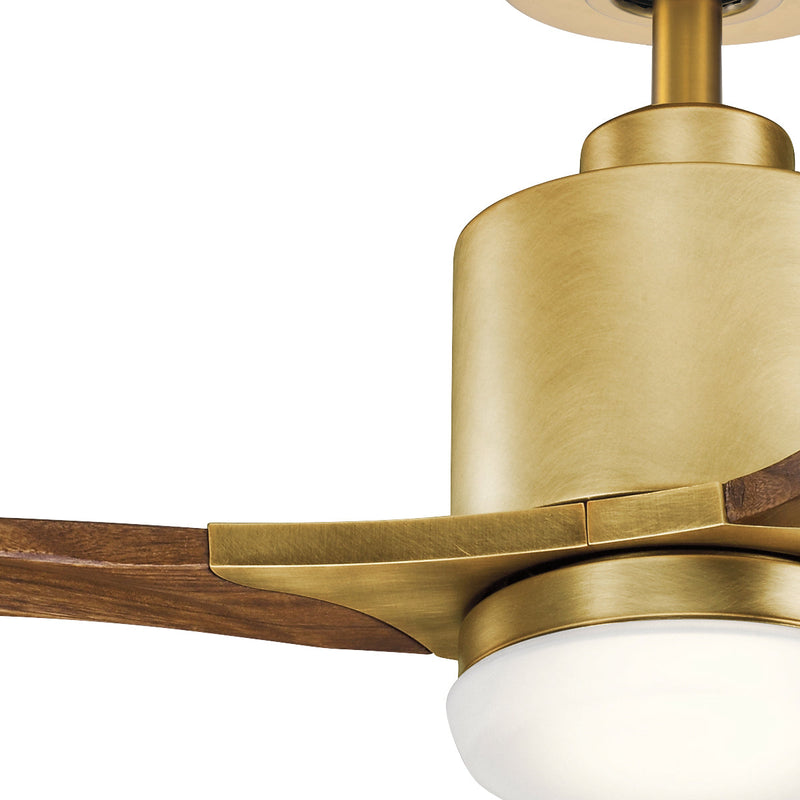 Load image into Gallery viewer, Kichler Lighting Ridley II - 52in / 132cm Fan - Natural Brass - 43807
